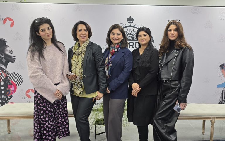 A group of women at Mont Rose College, promoting