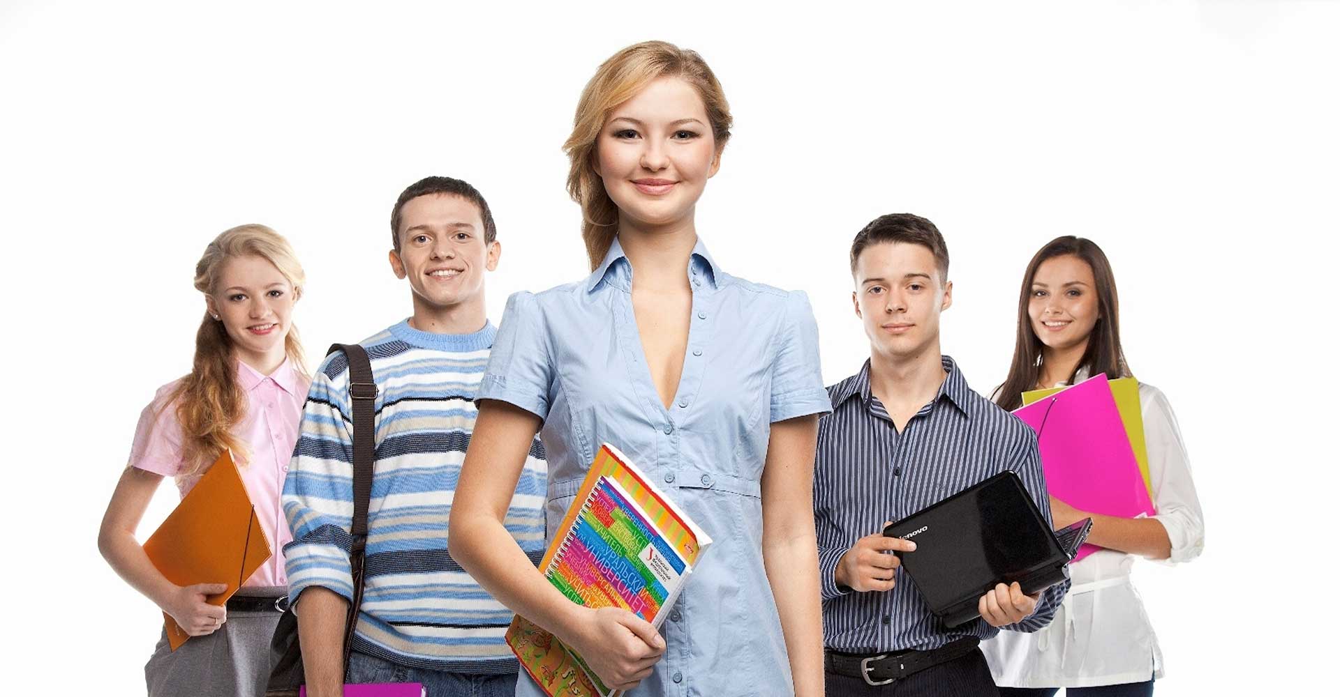 Group of students holding books and folders, representing the comparison between HND vs HNC study options.