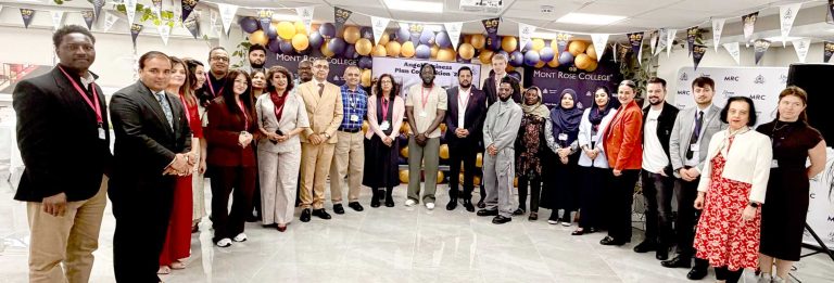 Finalists, judges, mentors and guests gathered for the Angel Business Competition 2026 Grand Final at Mont Rose College