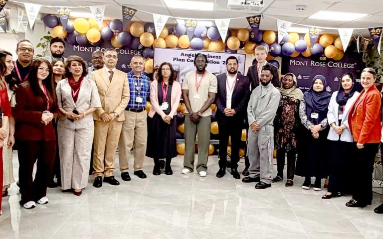 Finalists, judges, mentors and guests gathered for the Angel Business Competition 2026 Grand Final at Mont Rose College