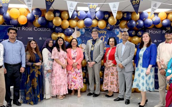 Distinguished guests attending the Mont Rose College 20th Anniversary celebration